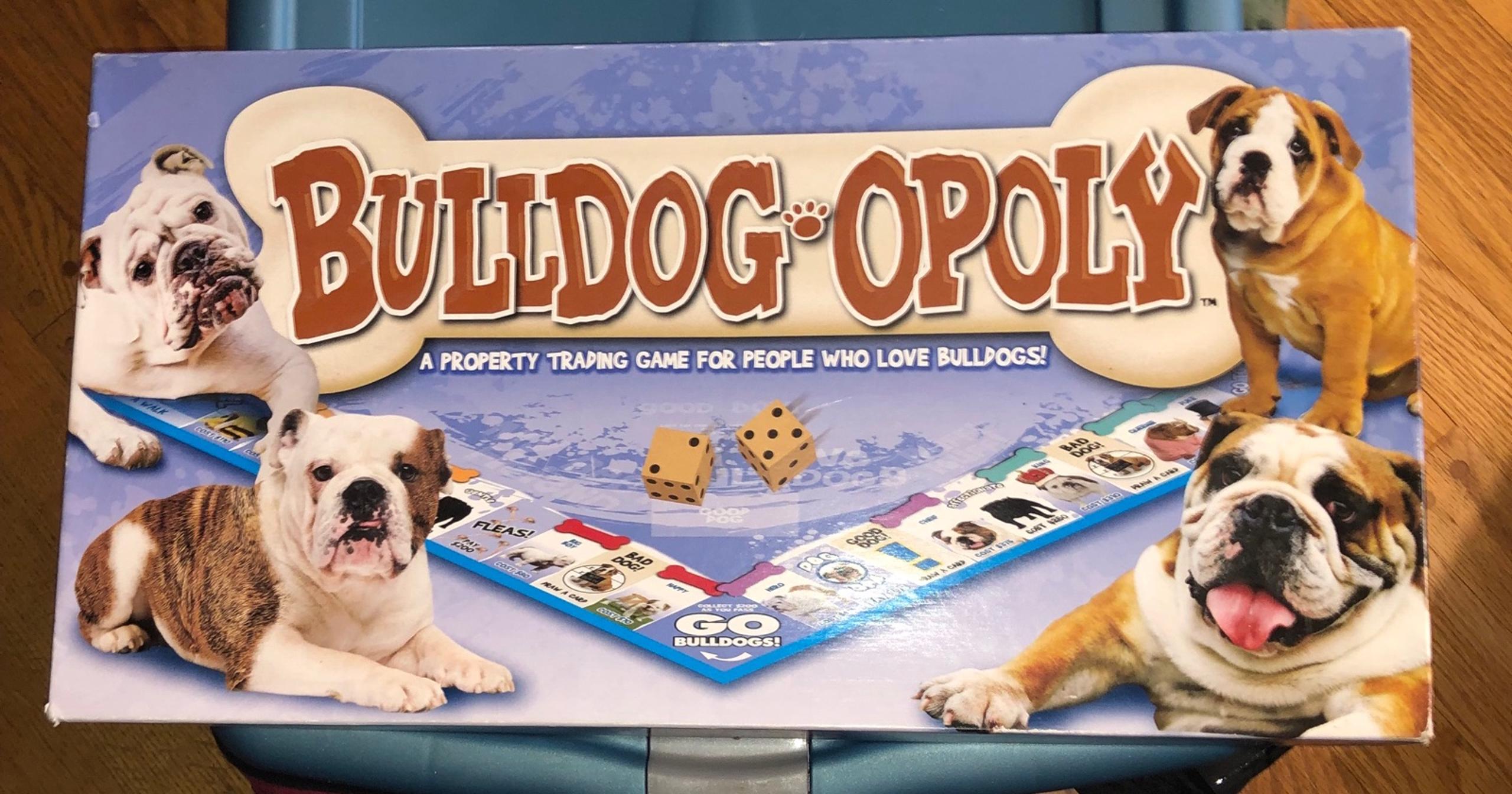 BULLDOG-OPOLY Monopoly Board Game by Late For The Sky 100% COMPLETE