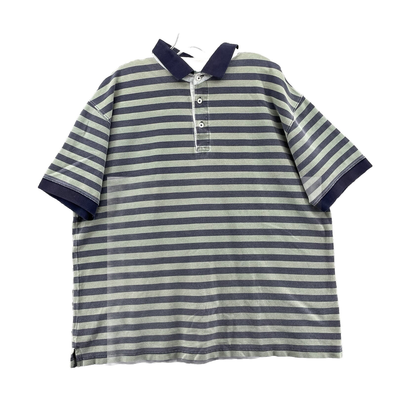Vintage LL Bean Polo Men's XL Striped Y2K 90's Academia Preppy Golf Streetwear