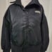 Adidas Original rib black bomber jacker coat sz Small oversized rare unique