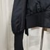 Adidas Original rib black bomber jacker coat sz Small oversized rare unique