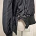 Adidas Original rib black bomber jacker coat sz Small oversized rare unique