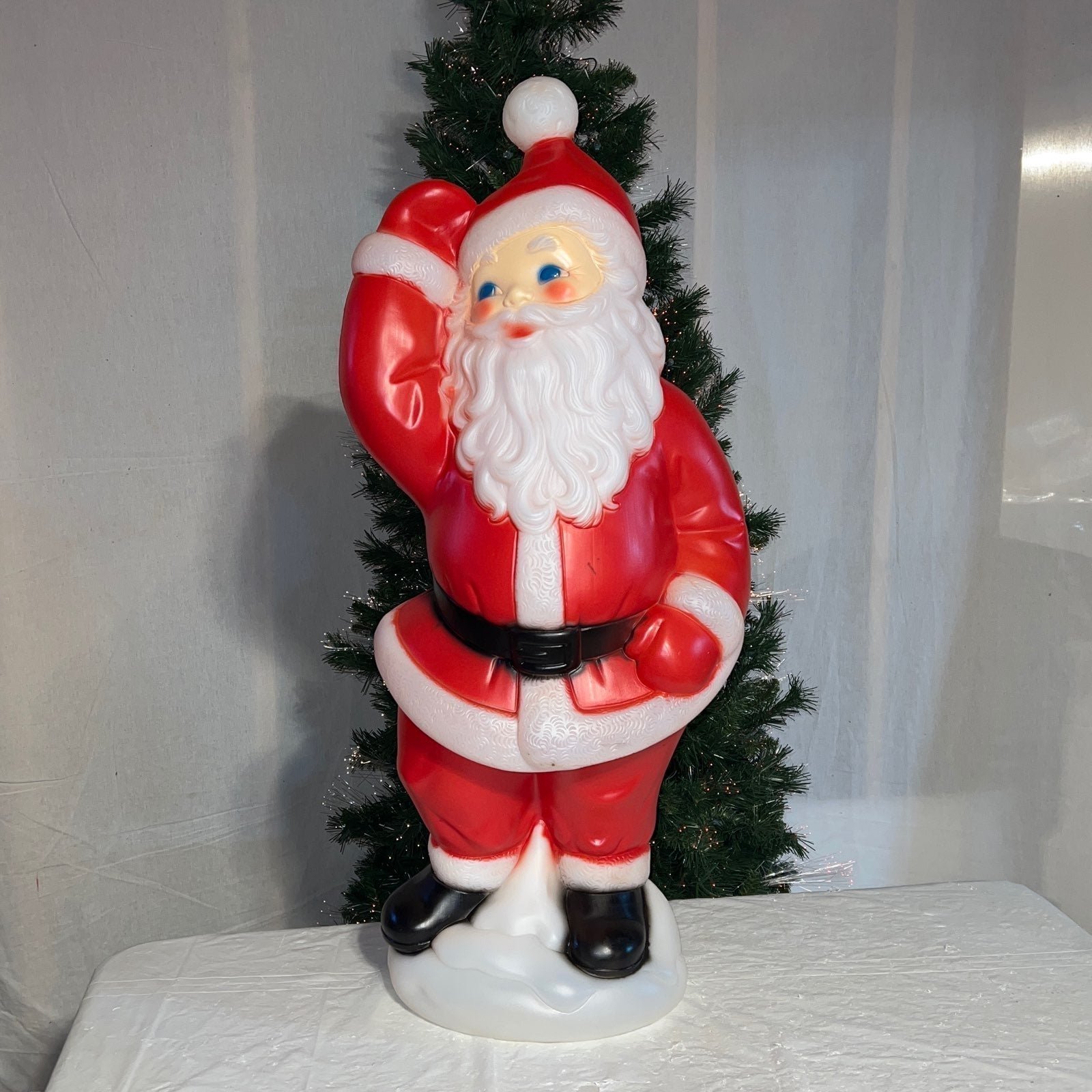 New Christmas 39 Lighted Dancing Santa Blow Mold Yard Decoration