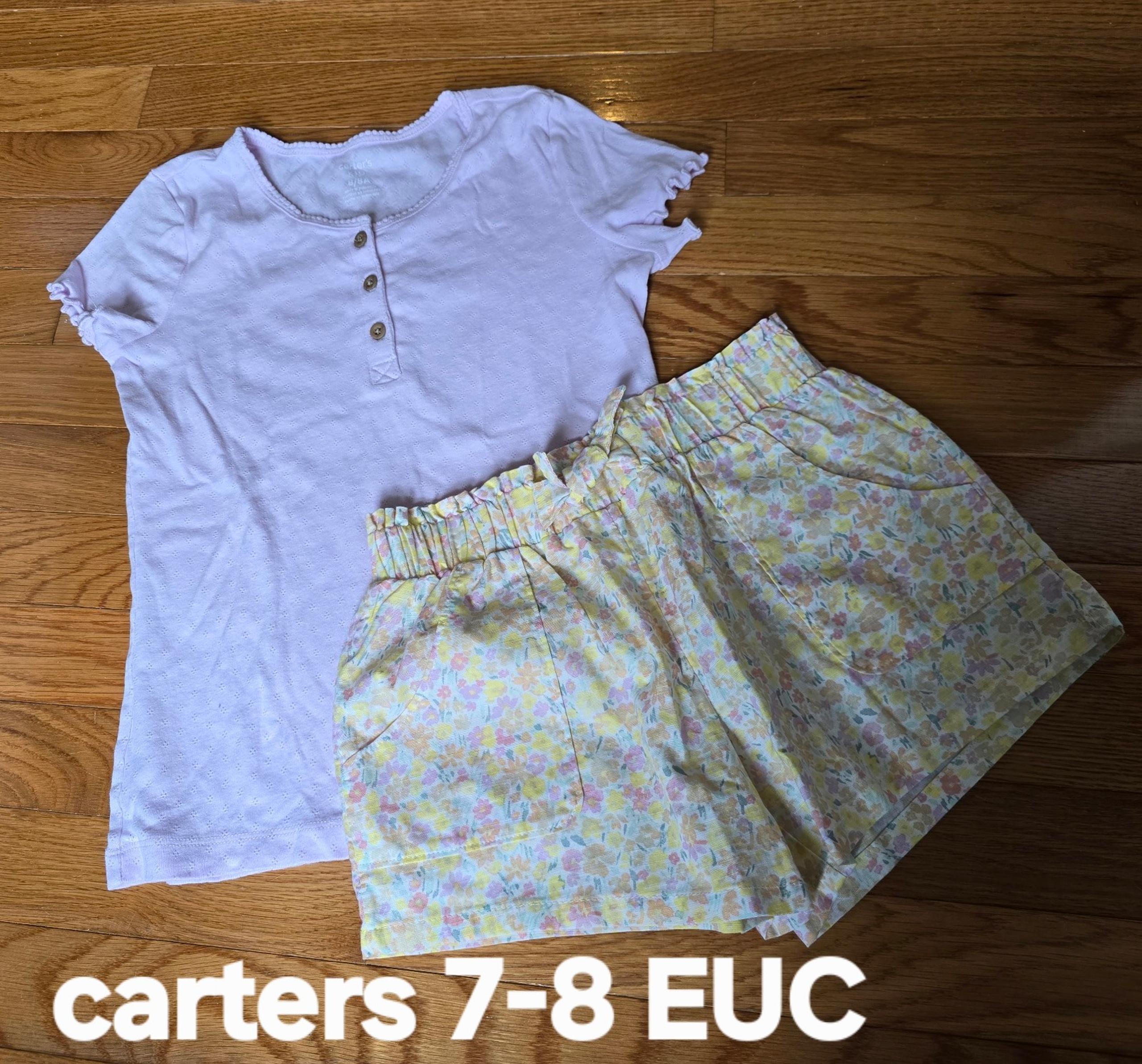 Carters size 7-8 summer outfit girls