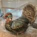 John Derian 16 ×15 Beaded Turkey Novelty Plush Pillow