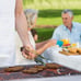 BBQ Grill Charcoal Barbecue Grill Stainless Steel Folding Camping Yard Portable