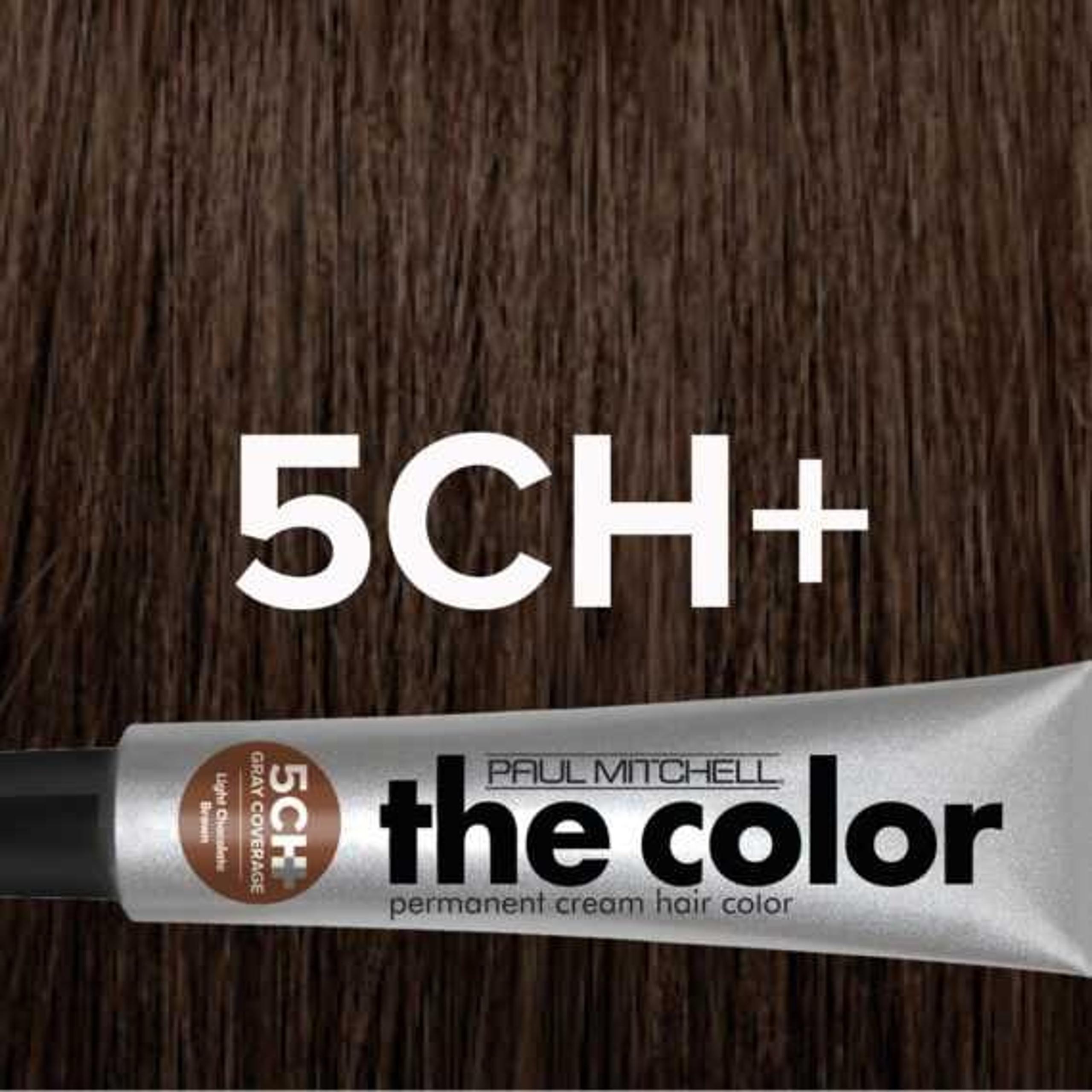 Paul Mitchell The Color 5CH+ Gray Coverage Light Chocolate Brown 3oz Hair Color