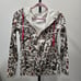 Disney Steamboat Willie AOP Mickey Long Sleeve Light Hoodie Full Zip Medium