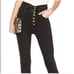 Mother Swooner Exposed Snap Jeans 27 4 Wrong Side of the Tracks Black Denim
