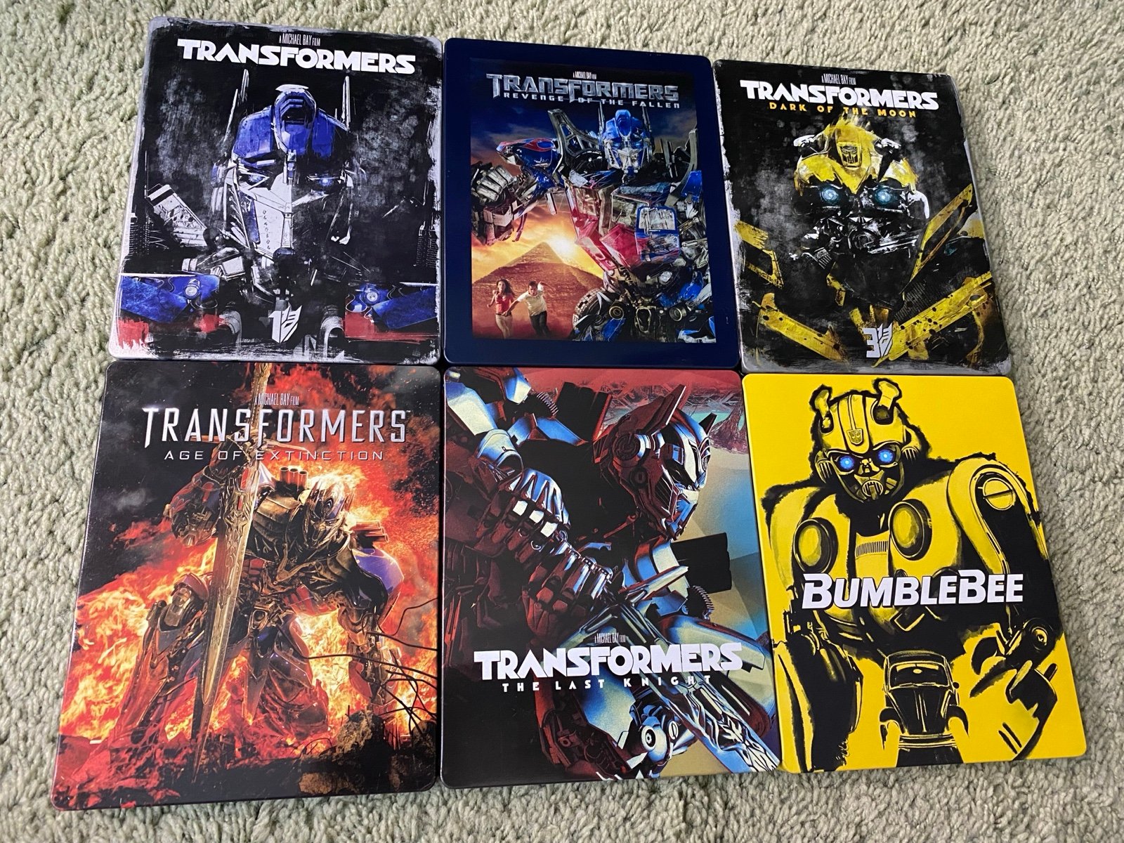 TRANSFORMERS MOVIES 6 STEELBOOK 4K/BLU-RAY/ DVD LOT!!!