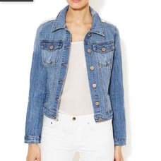 Romeo & Juliet Lace Yoke Jean Jacket
