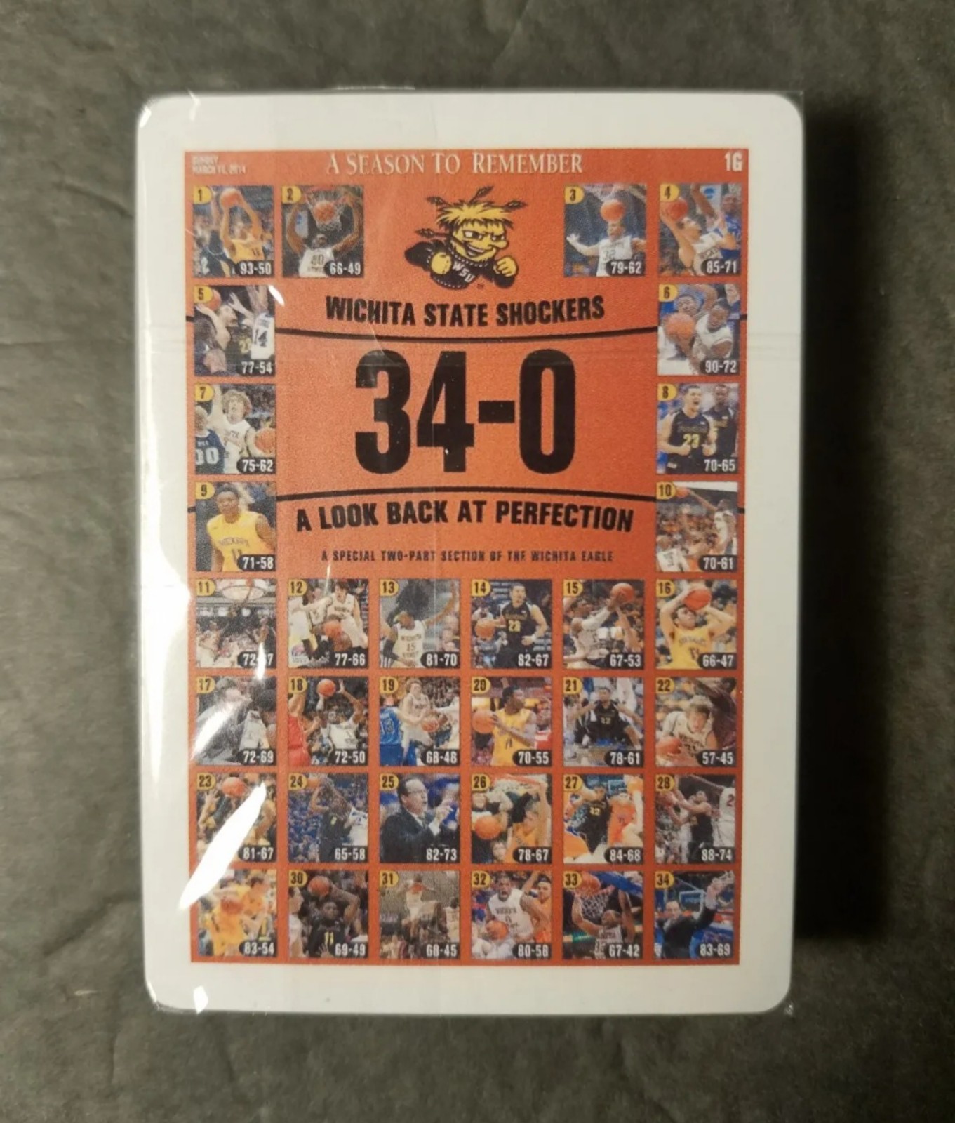 2014-15 WSU Wichita State Shockers UNOPENED BASKETBALL 54 PLAYING CARDS VanVleet