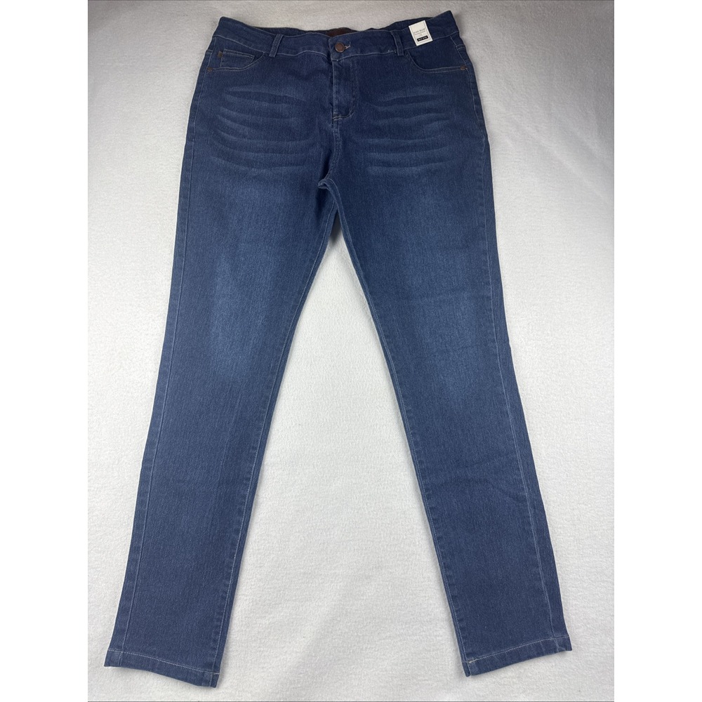 Judy Blue Mid Rise Denim Blue Jeans Women's Size Large