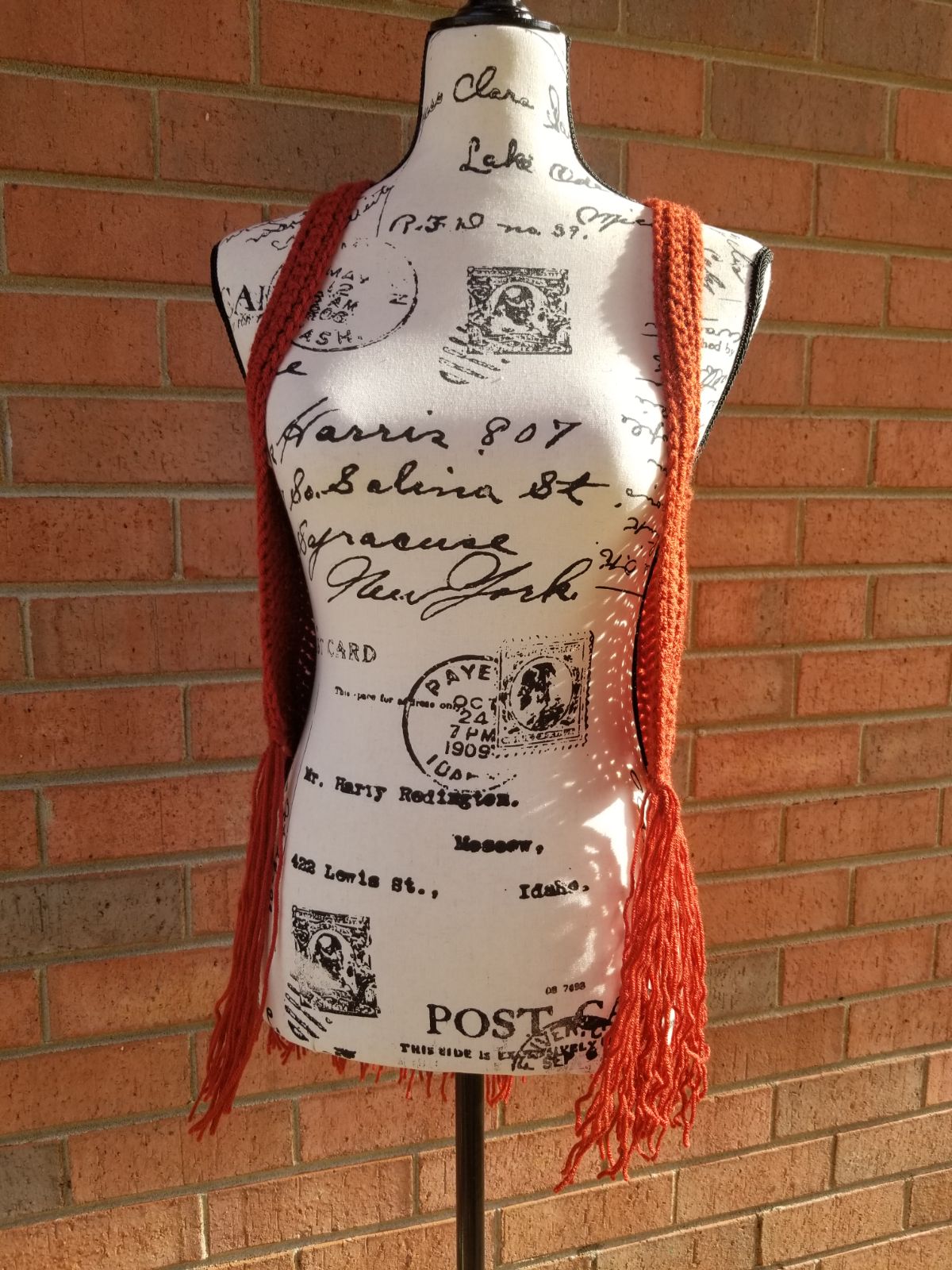 NWT Handmade Crochet Boho Vest/Beach Cov