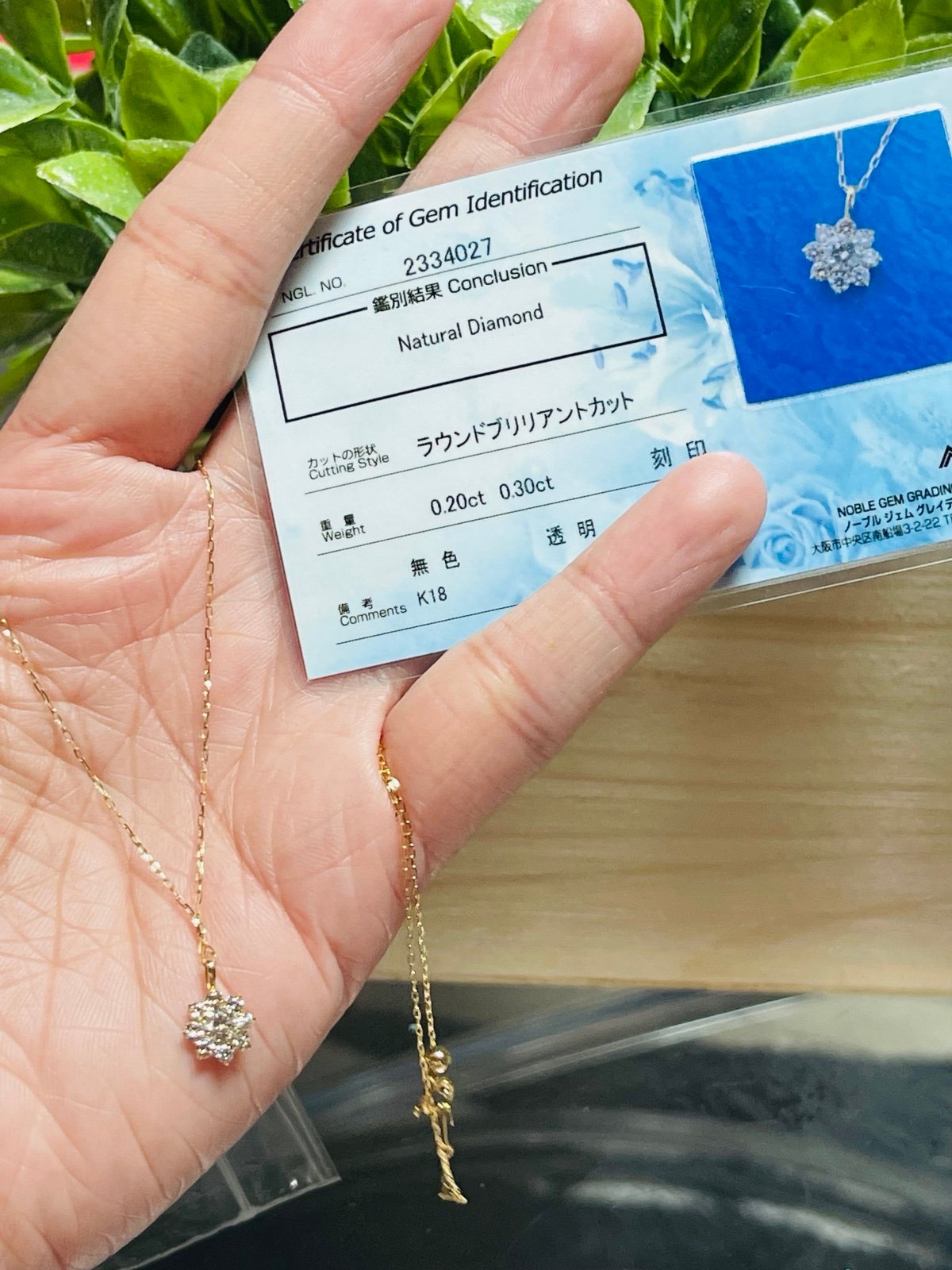 18k Diamond necklace