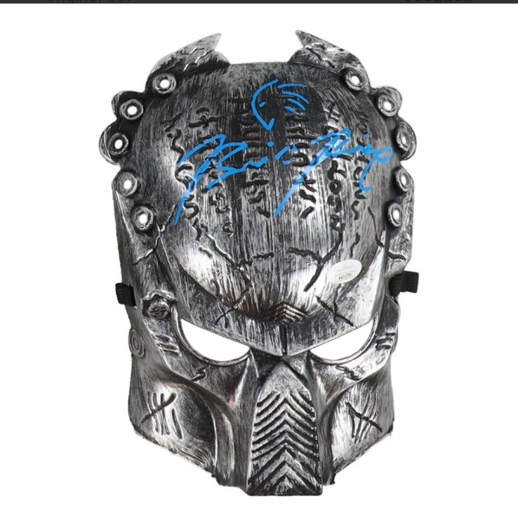 Brian A. Pince Signed The Predator Mask Predator Sketch (JSA)