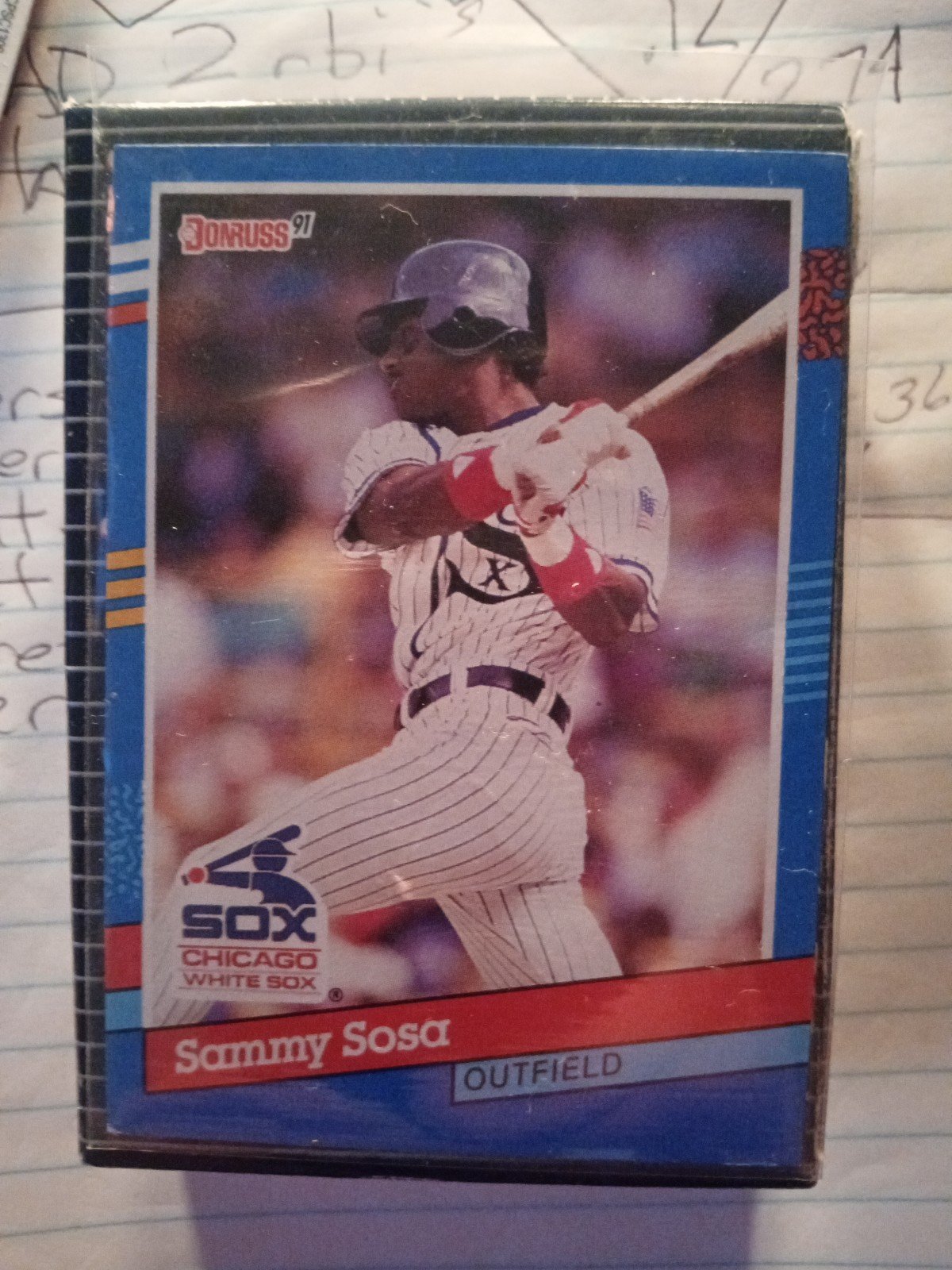 sammy sosa Rookie Card wrong d o b