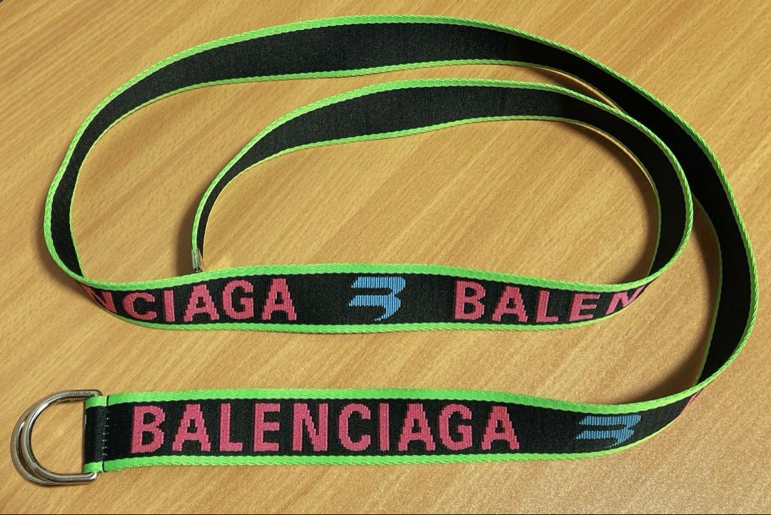 BALENCIAGA D RING BELT Green Red Belts
