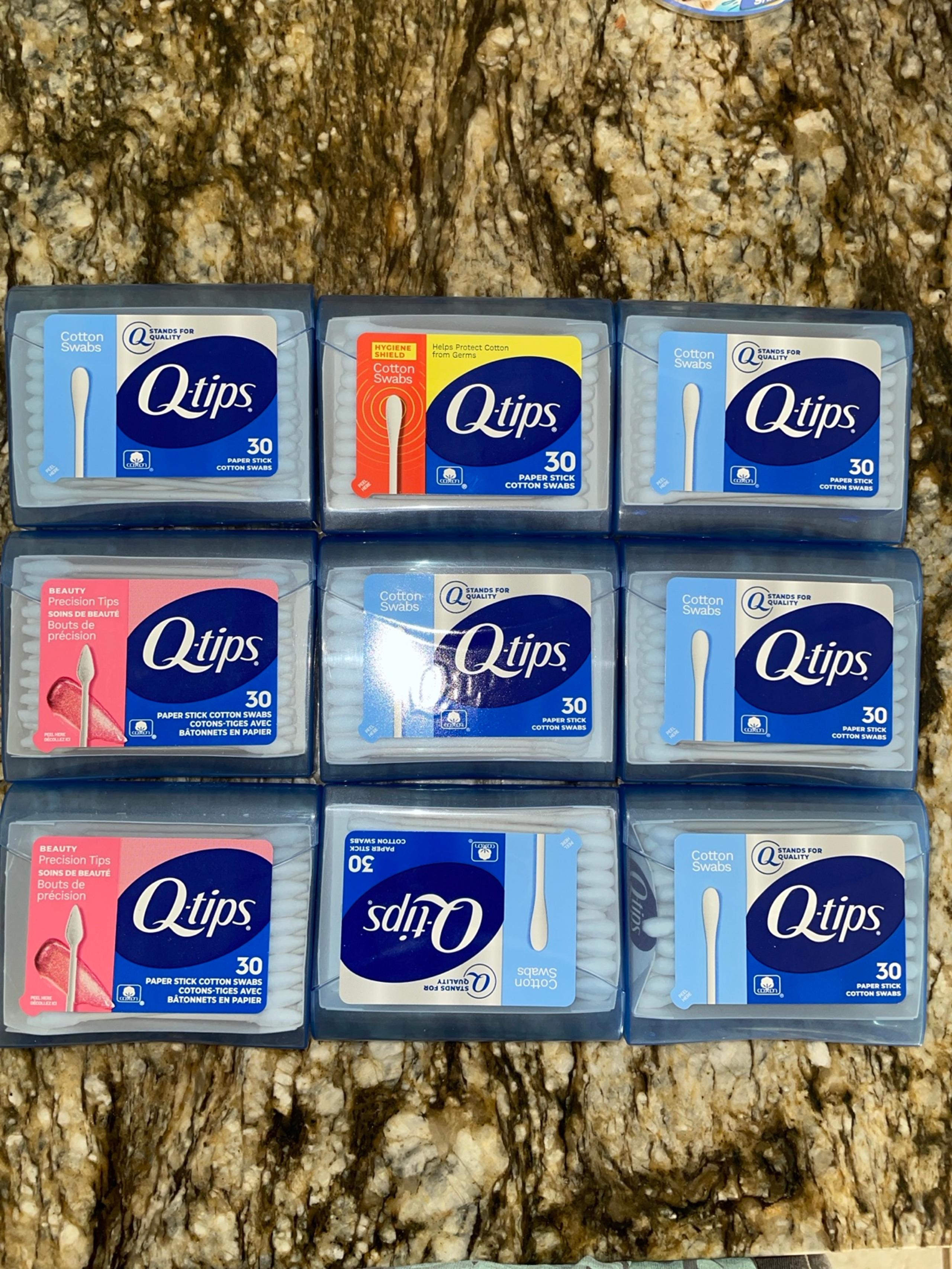 Q-tips Cotton Swabs, Hygiene Shield Travel Size X9
