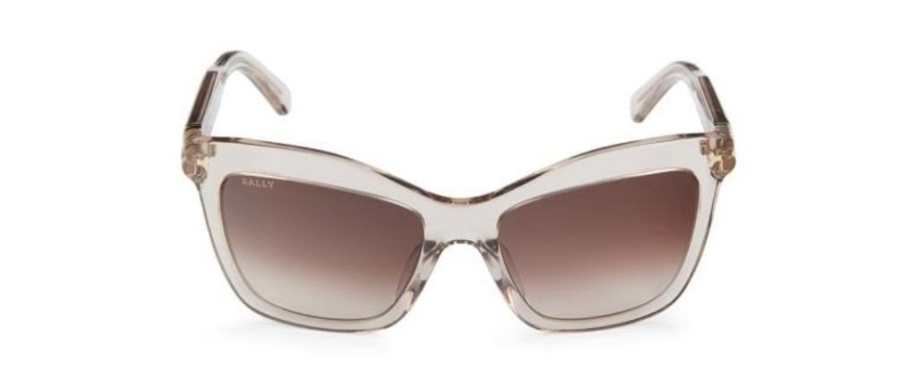 Women's Bally Sunglasses Clear Plastic Frame UV Protection