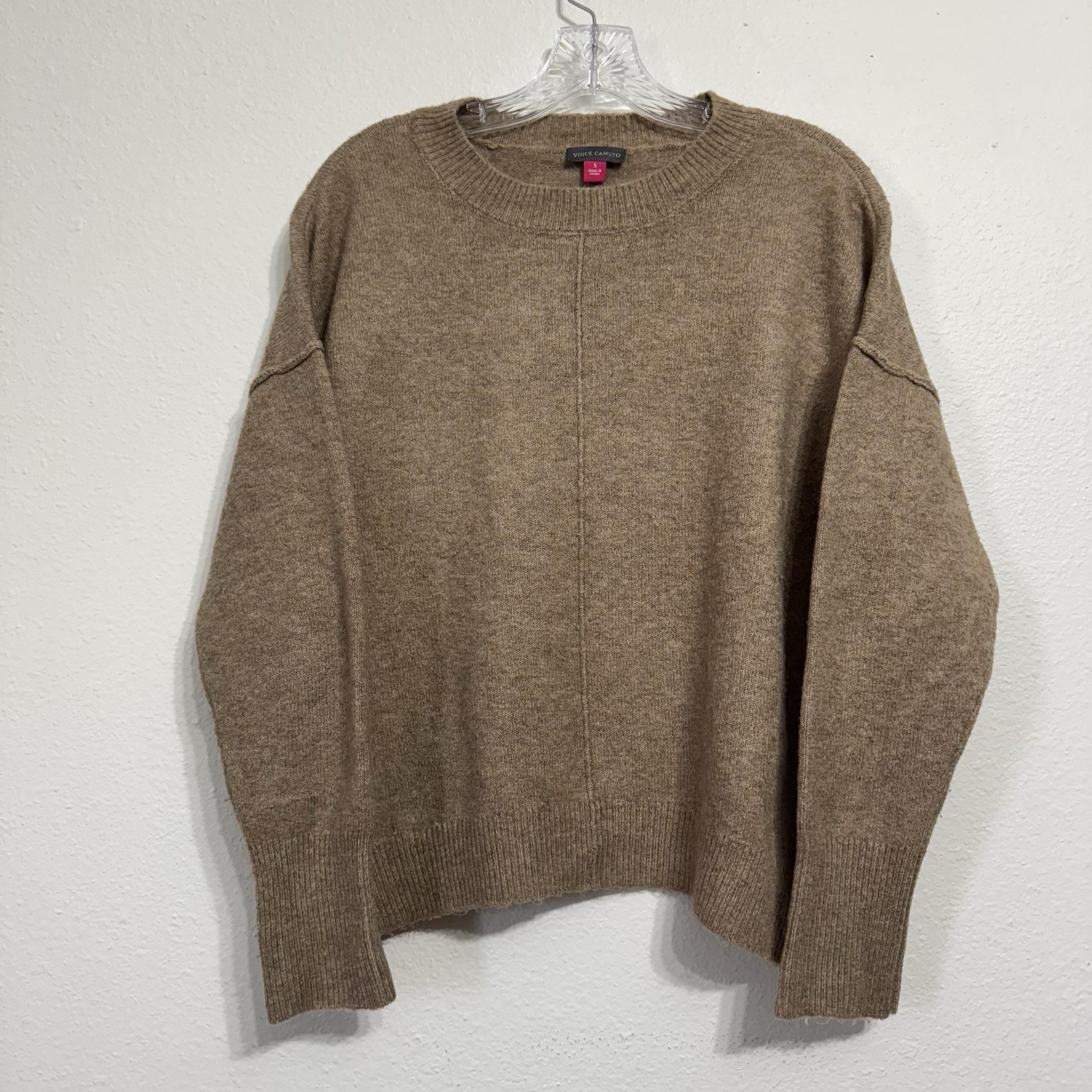 Vince Camuto Tan Long Sleeve Sweater Womens Size S