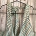 Trovata Green White Halter Wrap Top M