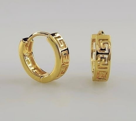 18K GOLD HUGGIE HOOP EARRINGS (Inventory Blowout Sale)