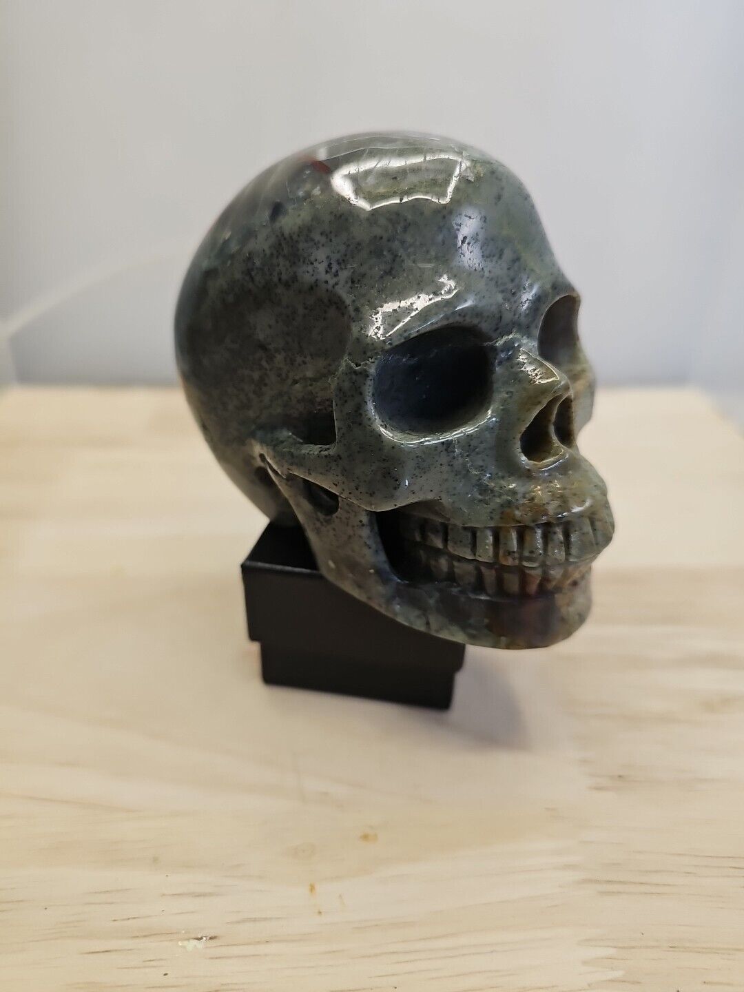 African Blood Skull Hand Carved. 1.56lb