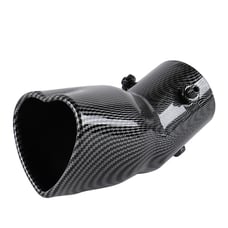 New Carbon Heart Shaped Stainless Steel Car Exhaust Pipe Muffler Tip Curved