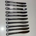 Disney Icon Flatware Silverware Pierced Mickey Mouse Stainless Steel 10 Knives