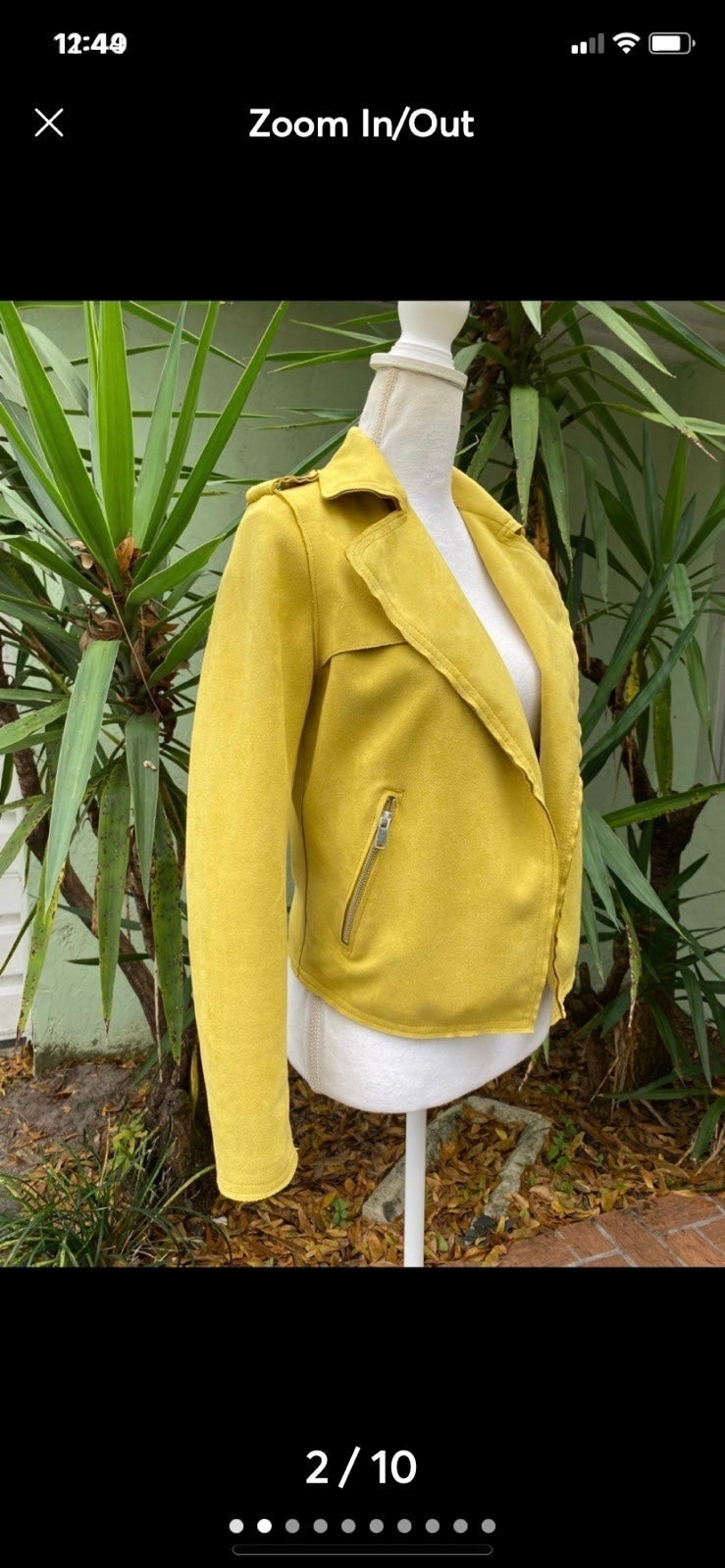 Moto faux suede Jacket