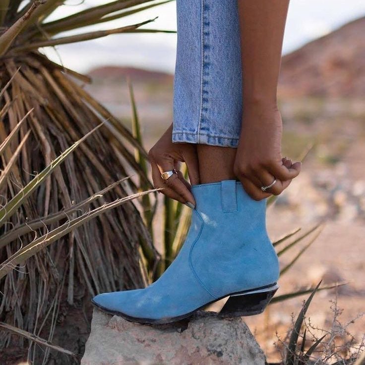 Calvin Klein Pointed-Toe Boots | Mercari