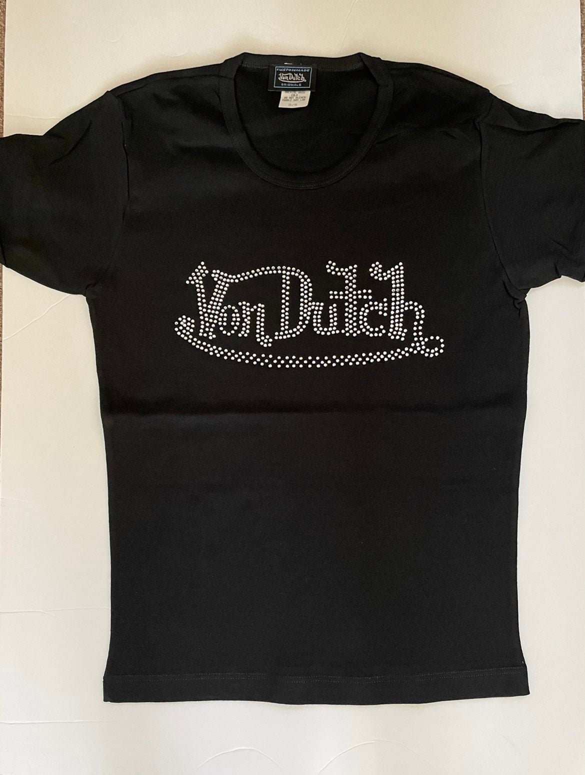 NWOT Von Dutch rhinestone tee