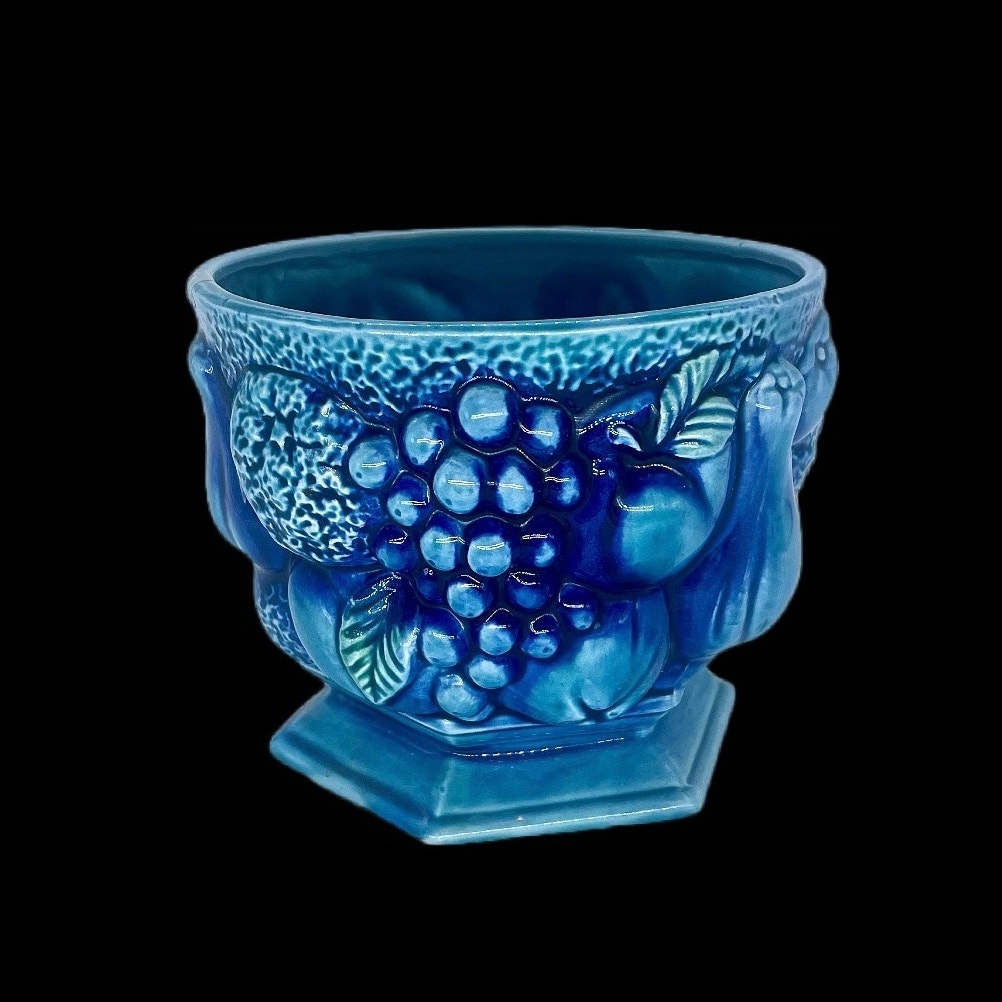 60s Vibrant Mood Indigo Inarco Fruits Planter
