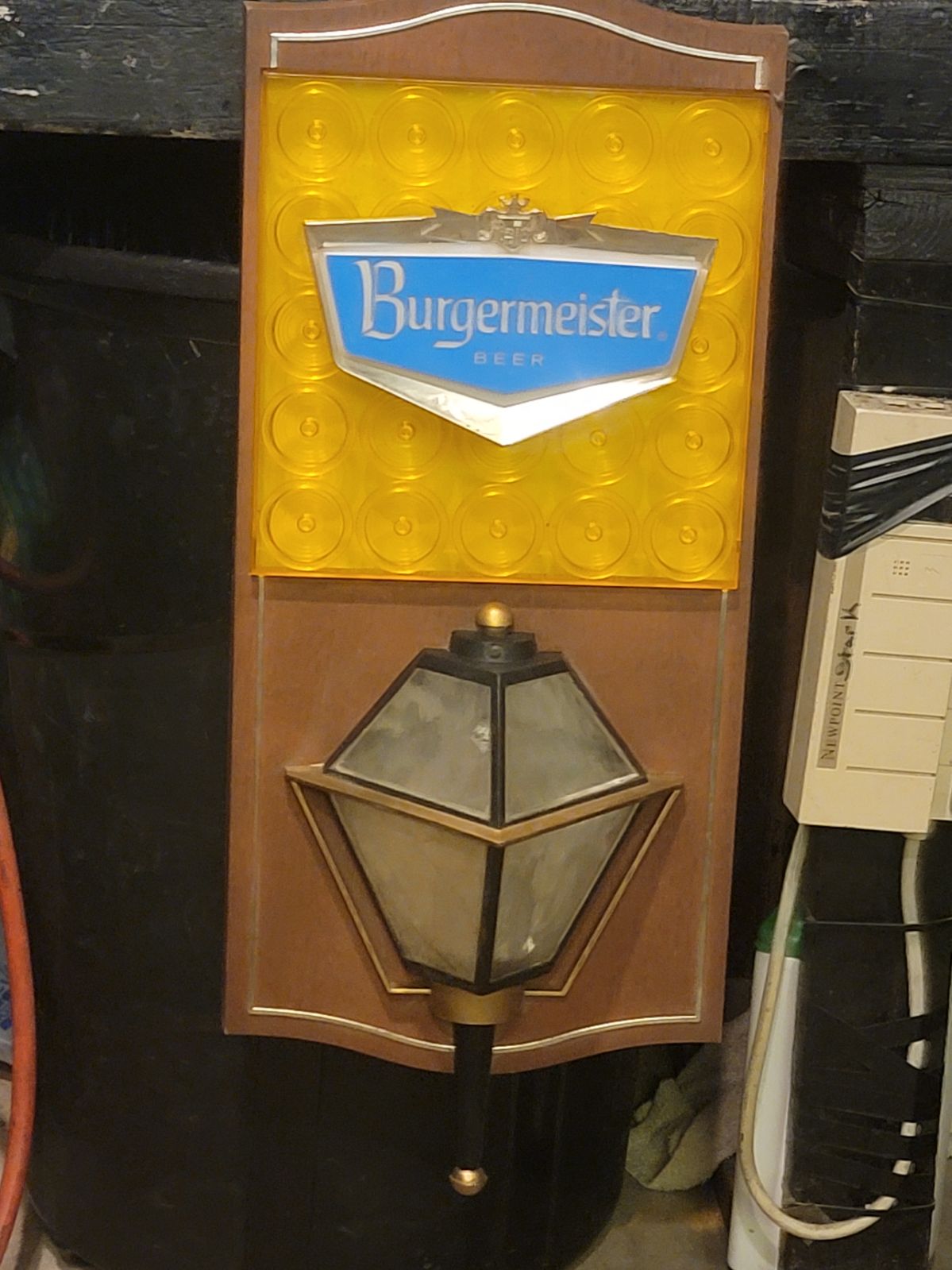 Vintage Schlitz Burgermeister Hanging
