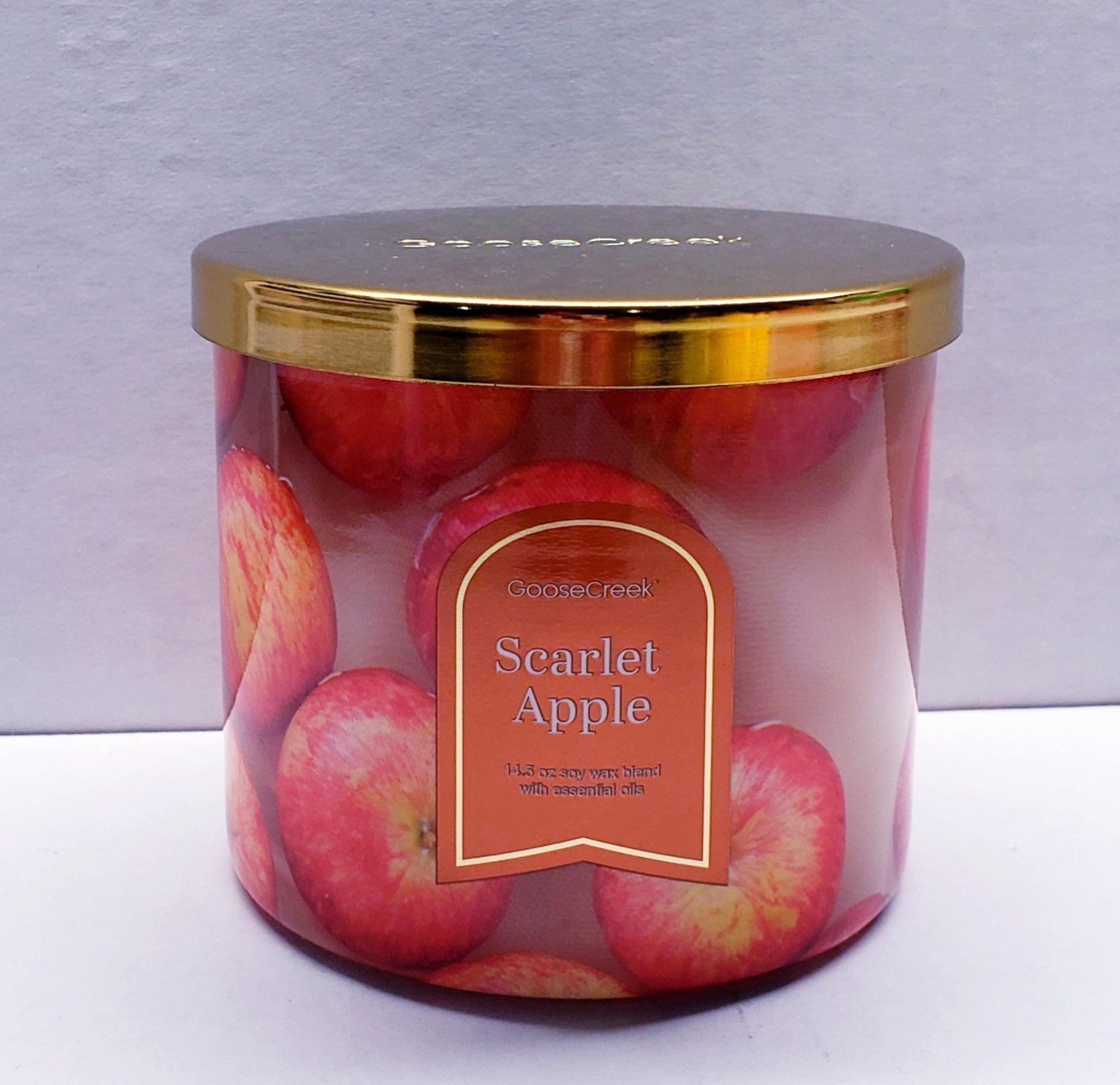 Goose Creek SCARLET APPLE Large 3-Wick Scented Candle, 14.5 oz