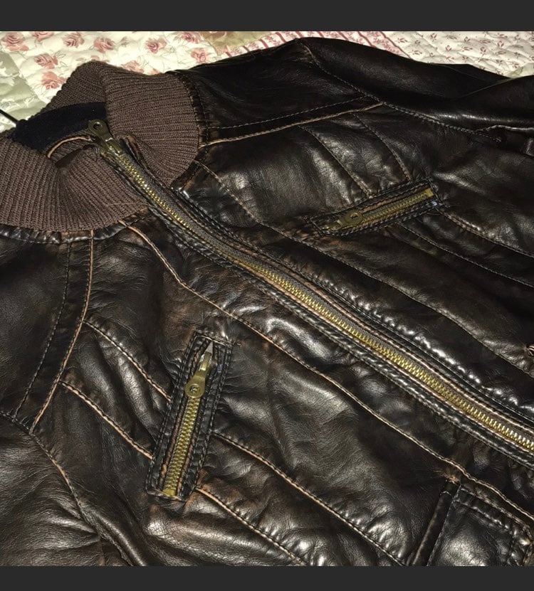 Faux Leather Vintage Jacket