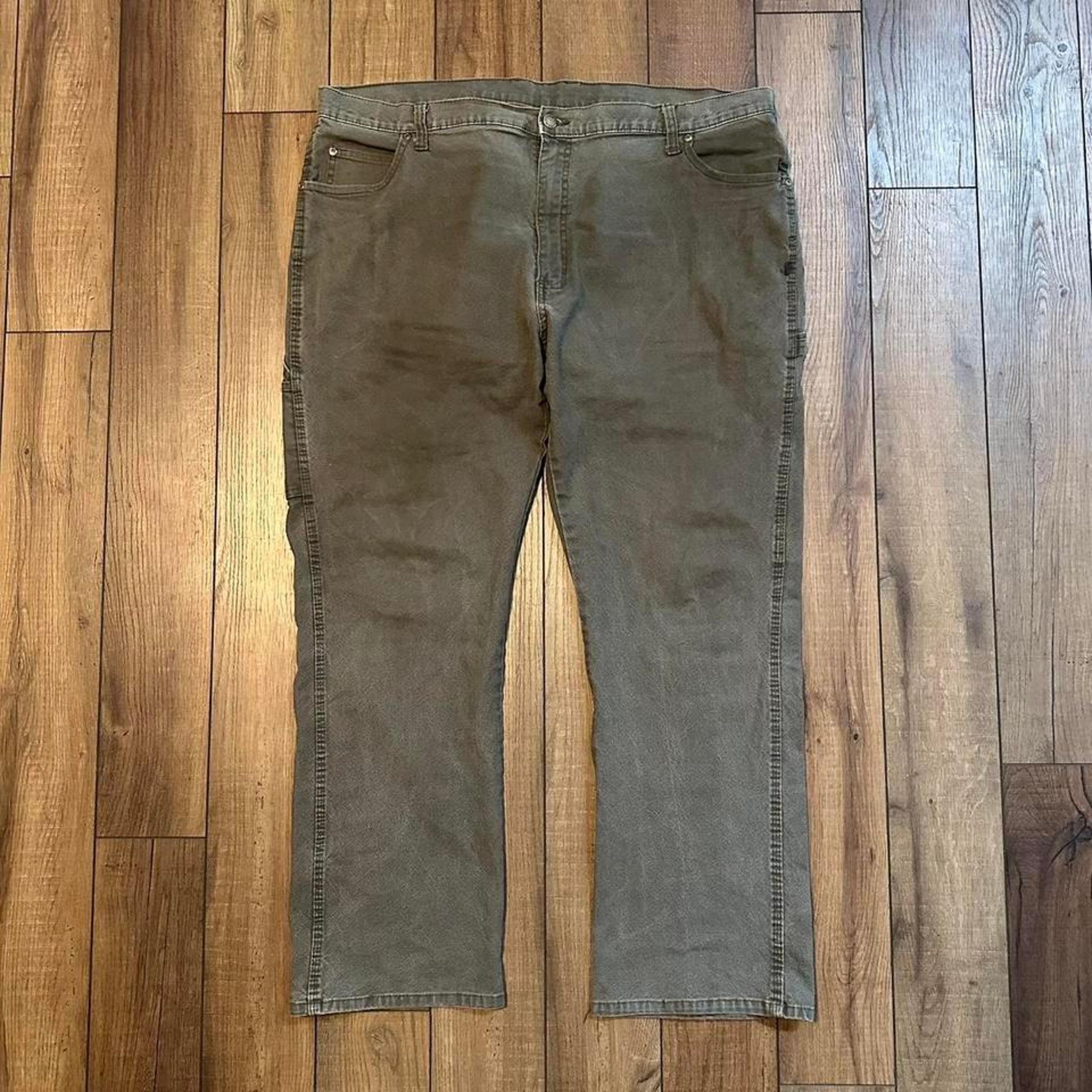 Dickies greenish gray baggy relaxed fit workwear pants size 44 x 30