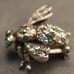 Joan Rivers Pink & Green AB Rhinestone Bee Brooch