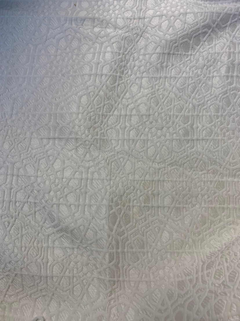 Snow Upholstery Fabric Remnant - detail