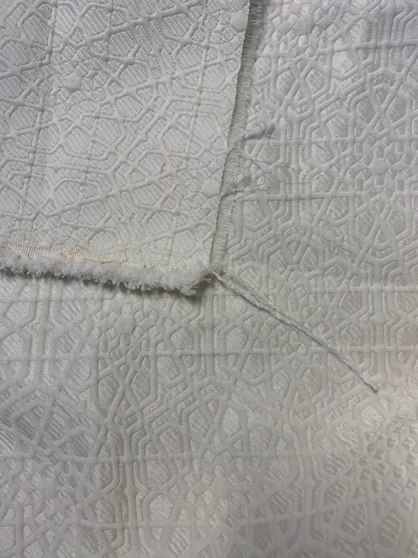 Snow Upholstery Fabric Remnant - detail