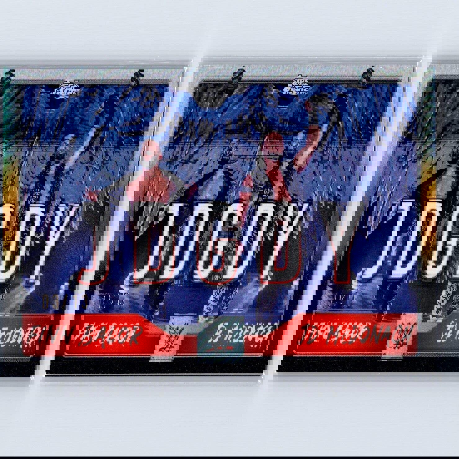 2025 Topps Chrome WWE Judgment Day Tag Team TAG-TJD Black Gold /13