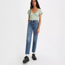 Levi’s Wedgie Straight Fit Jeans in Unstoppable Wear Dark Wash Size 24