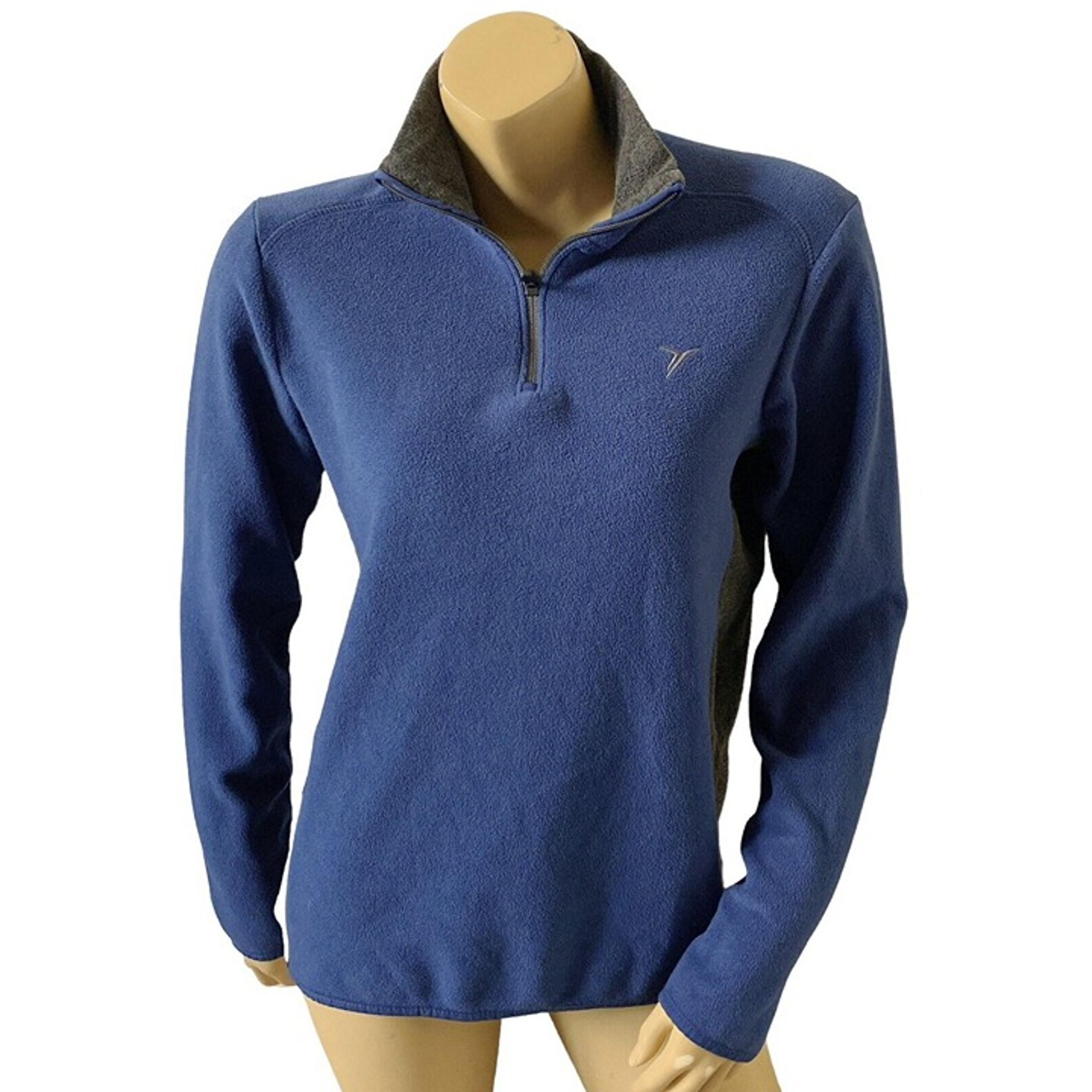 OLD NAVY Active Womens Size Small Blue Gray Pullover Half Zip Fleece Jacket