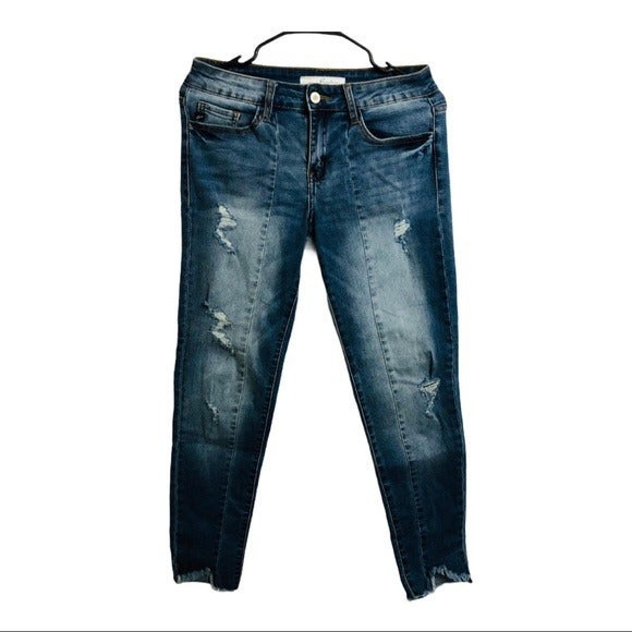 Kancan Women Blue Distressed Jeans 27
