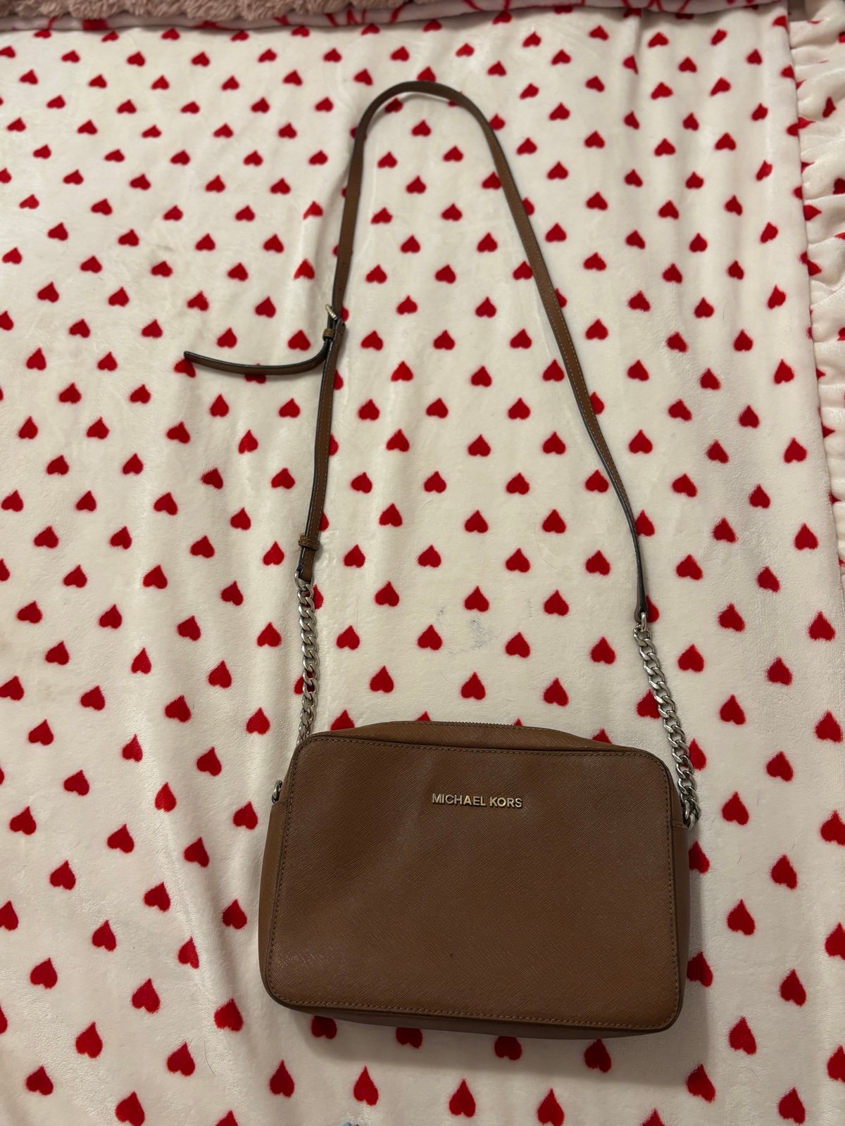 Jet Set Large Saffiano Leather Crossbody Bag