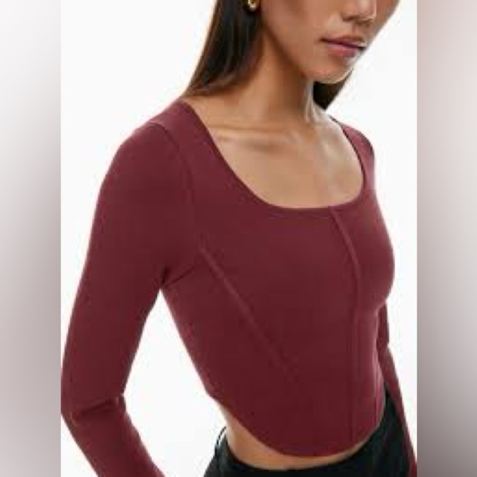 House of Harlow 1960 Sculpt Knit Bustier Crop Top – XS