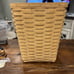 Medium Natural Longaberger Waste Basket.