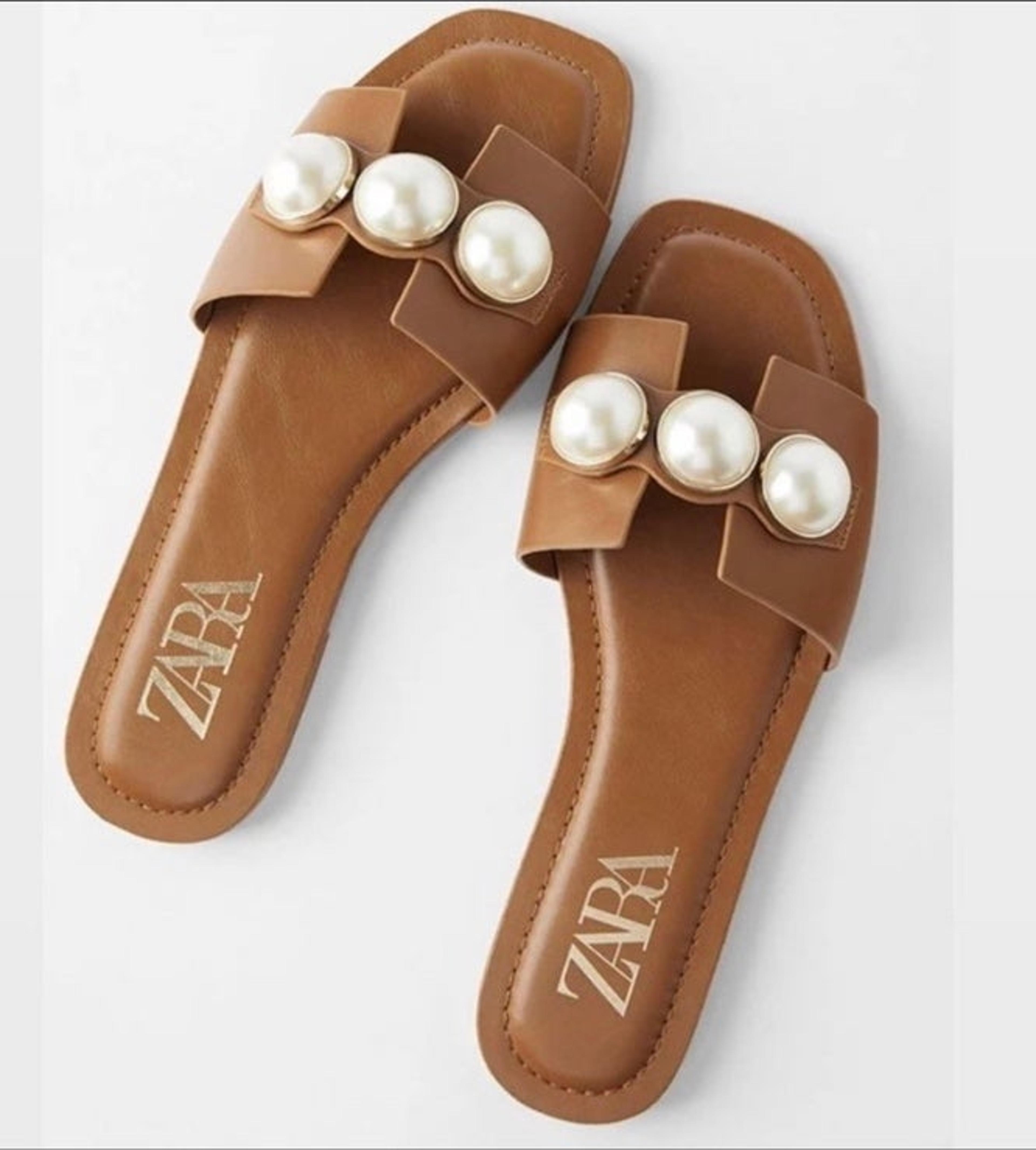 Pearl slides zara Clearance