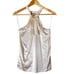 Vince Silk Blend Ruffle Halter Blouse Top