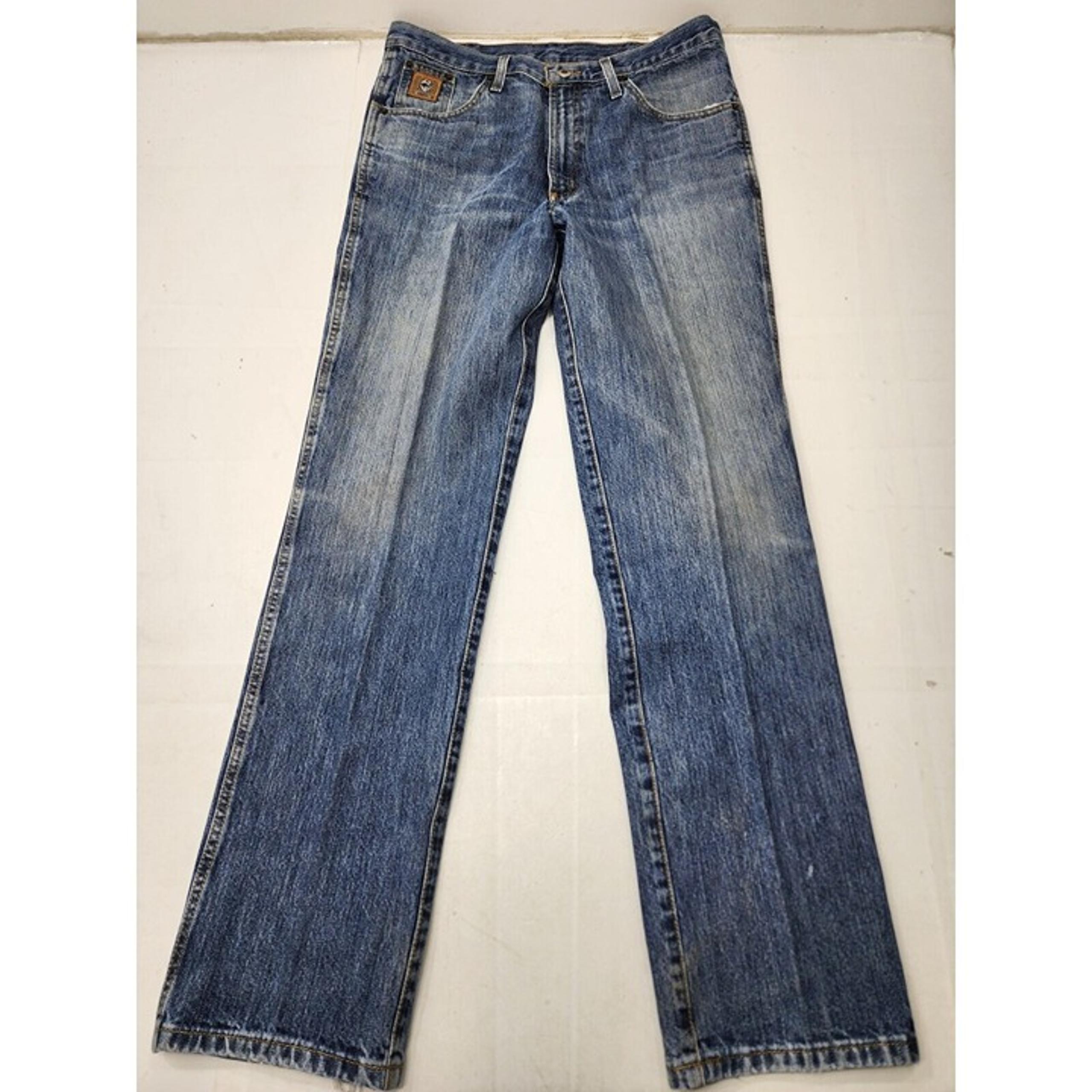 Cinch Orange Label Mens 100% Cotton Med Wash Bootcut Denim Jeans Size 35x34